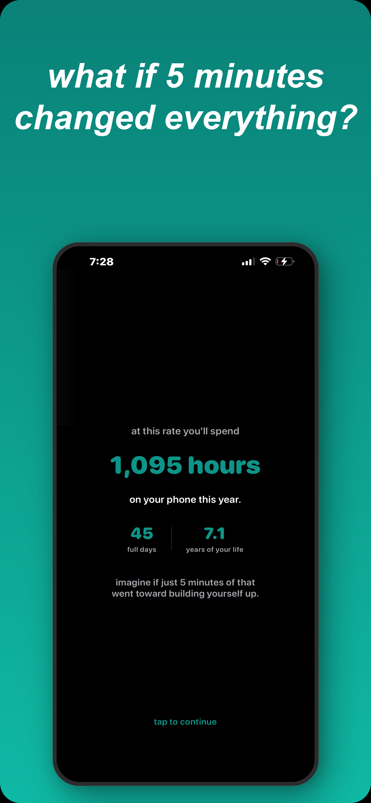 What if 5 minutes changed everything — screen time stats