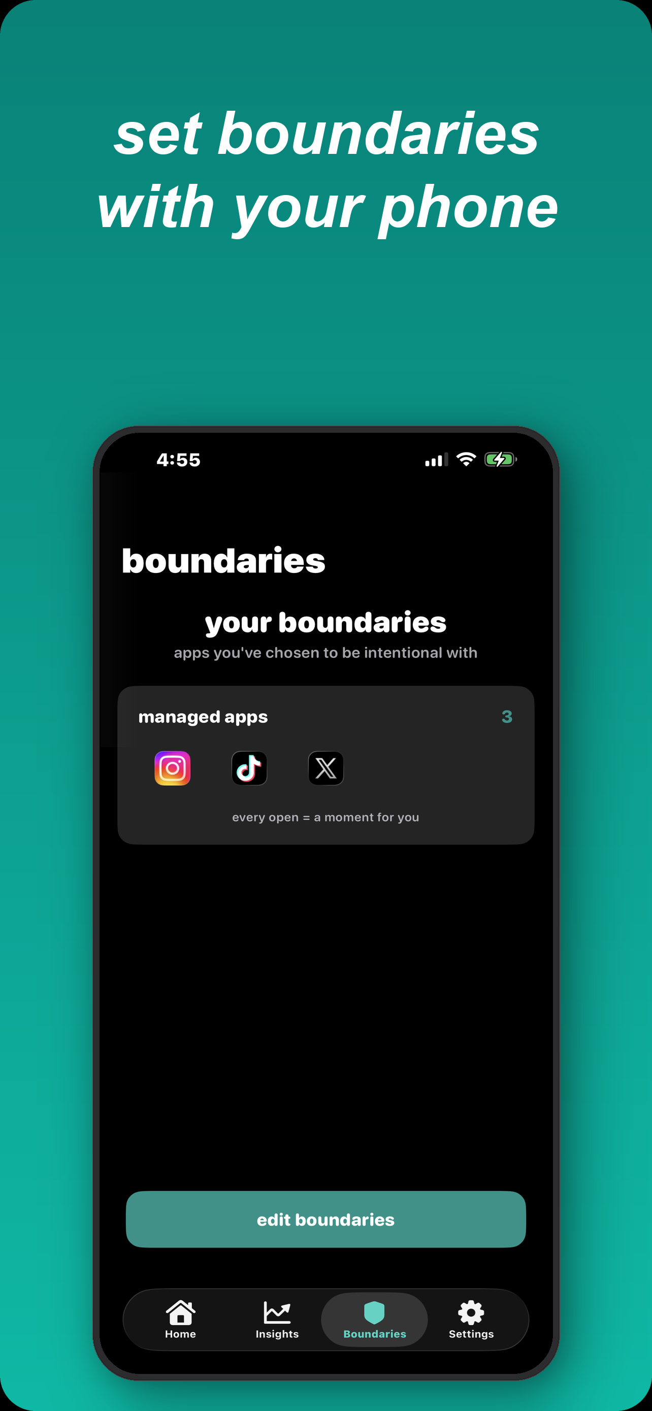 Set boundaries with your phone — app blocking feature
